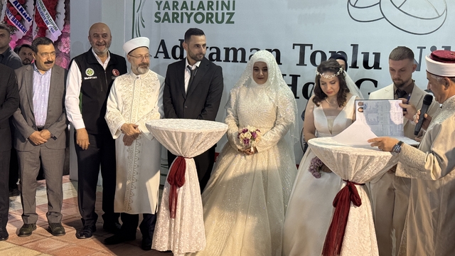 Diyanet İşleri Başkanı Erbaş, Adıyaman'da toplu nikah töreninde konuştu: