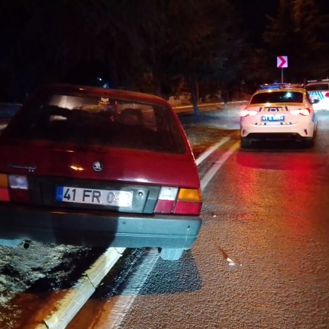 Kocaeli'de otomobil ağaca çarptı; 5 yaralı