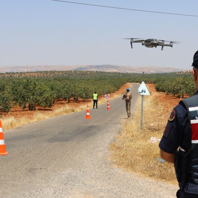 Gaziantep'te jandarma "Antep fıstığı" nöbetinde