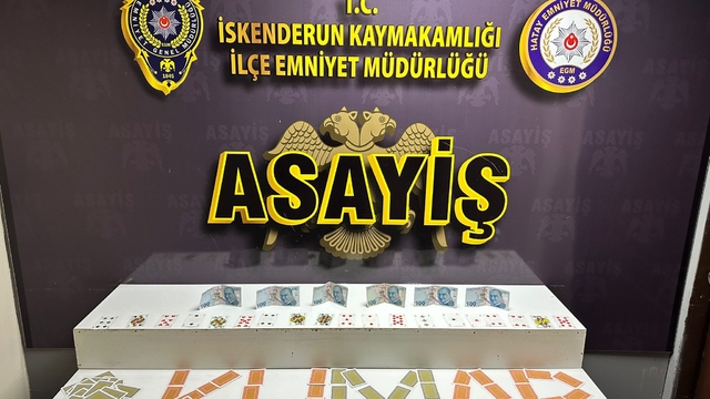 Hatay'da kumar oynayan 4 kişiye 36 bin 988 lira ceza