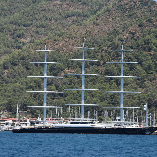 "Maltese Falcon" isimli lüks yat Marmaris'te
