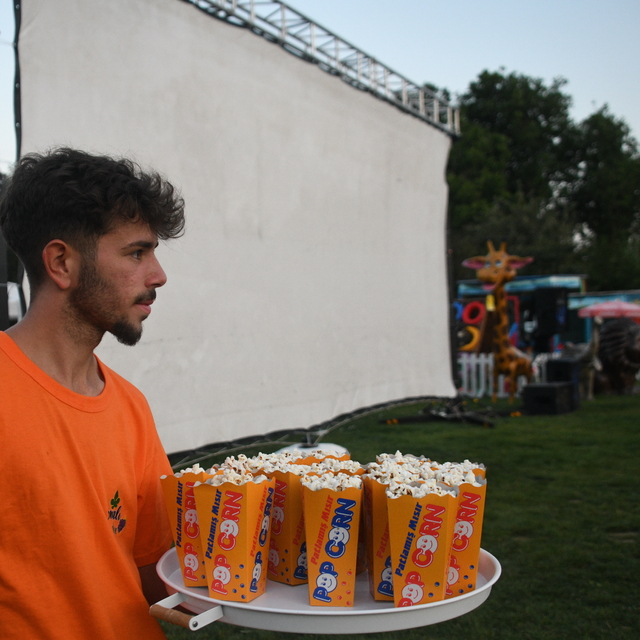 Kastamonu'da açık havada sinema keyfi