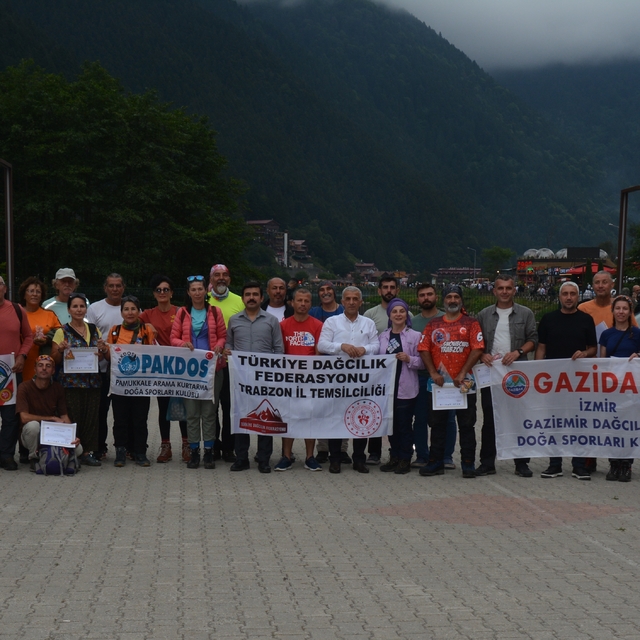Trabzon'da "Uluslararası Demirkapı Dağcılık Şenliği" yapıldı