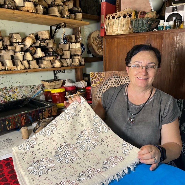 Tokat'ın yöresel sanatı 'yazmacılığı' İzmir'de yaygınlaştırıyor