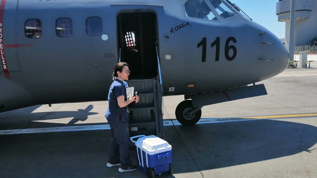 Hava Kuvvetleri uçağı, organ nakli için havalandı