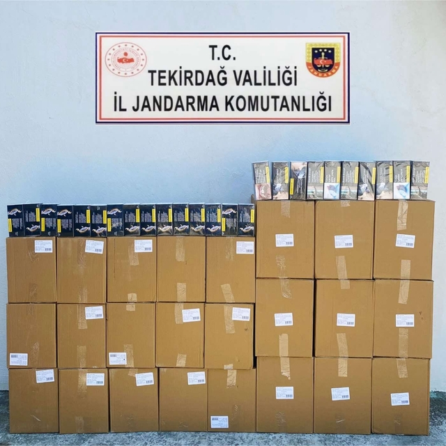 Tekirdağ'da 299 bin makaron ele geçirildi