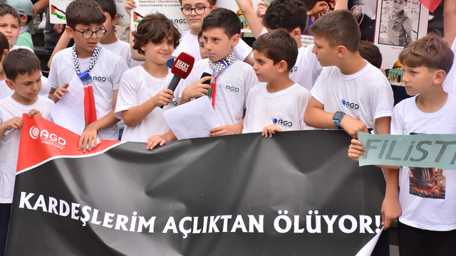 Trabzon'da İsrail'in Gazze'ye yönelik saldırıları protesto edildi