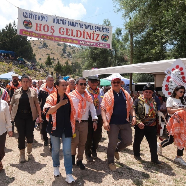Burdur'da Aziziye Köyü 22. Kültür, Sanat ve Yayla Şenliği düzenlendi