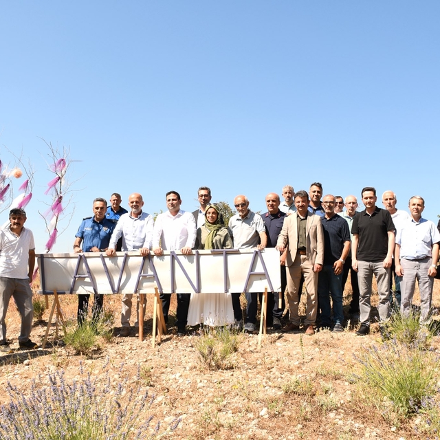 Ladik'te lavanta bahçesi törenle hizmete açıldı