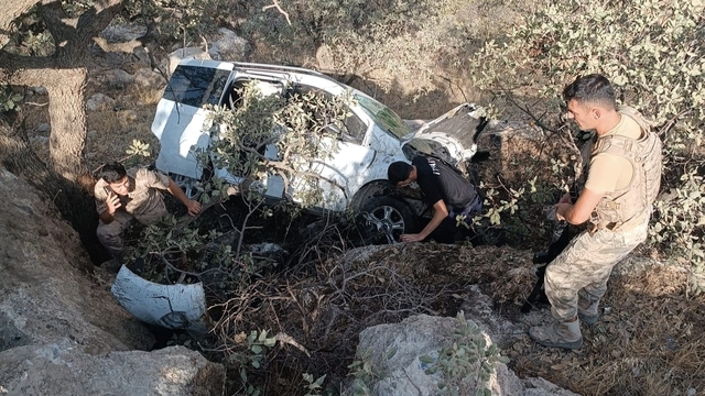 Mardin'de devrilen hafif ticari araçtaki 2 kişi yaralandı