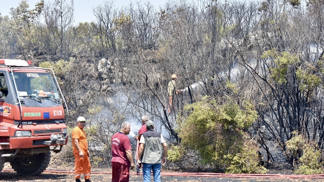 Antalya'da çıkan orman yangını söndürüldü