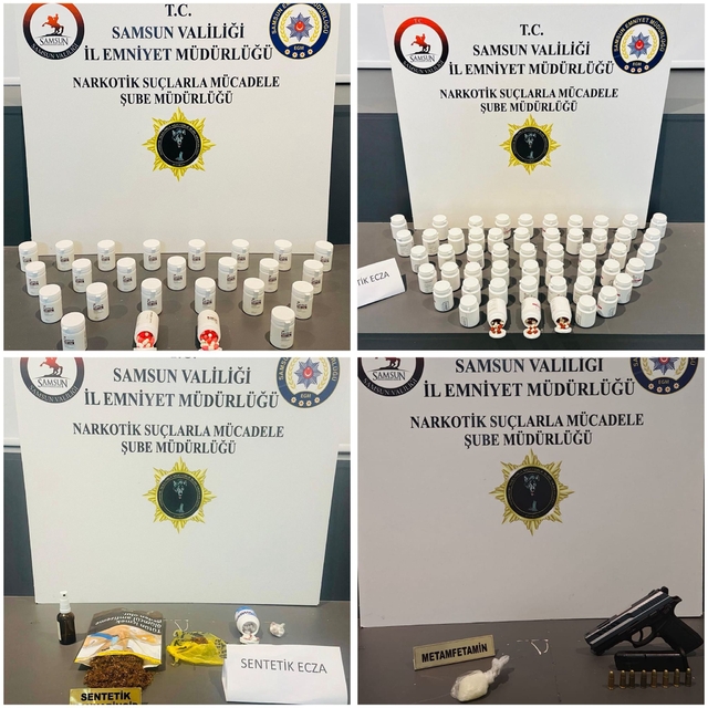 Samsun'da uyuşturucu operasyonunda 5 zanlı yakalandı