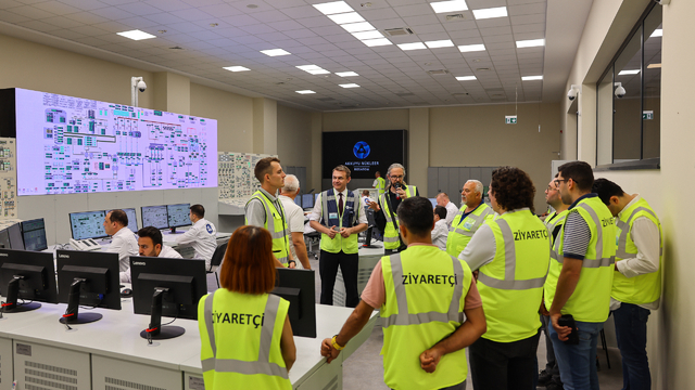 Mersin'de iş insanları Akkuyu Nükleer Güç Santrali sahasını gezdi