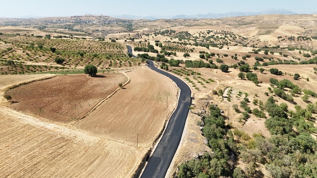Siirt'te kırsal kesimde asfalt çalışmaları sürüyor