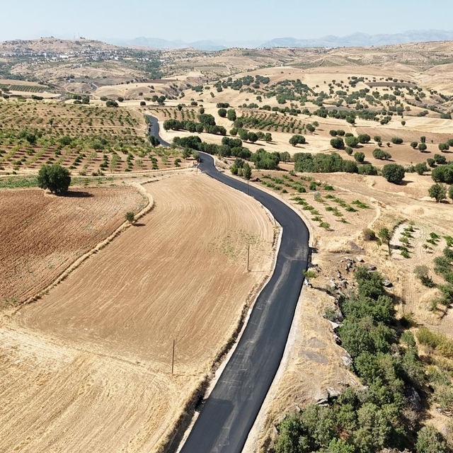 Siirt'te kırsal kesimde asfalt çalışmaları sürüyor