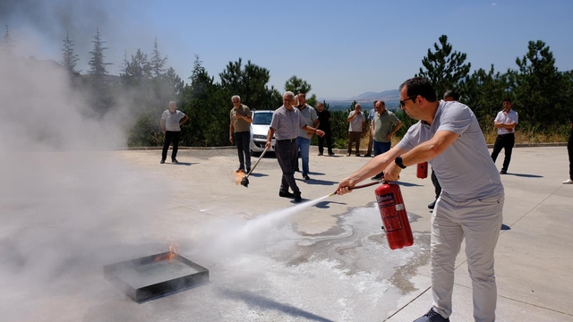 TOGÜ'de yangın tatbikatı yapıldı