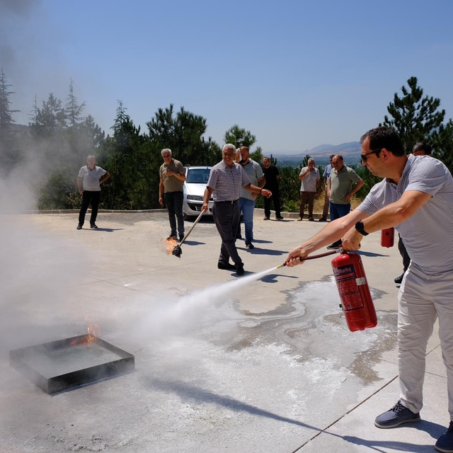 TOGÜ'de yangın tatbikatı yapıldı