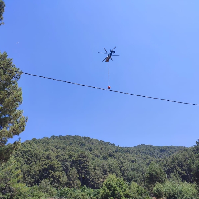 GÜNCELLEME - Antalya'nın Kaş ilçesinde çıkan orman yangını kontrol altına a...