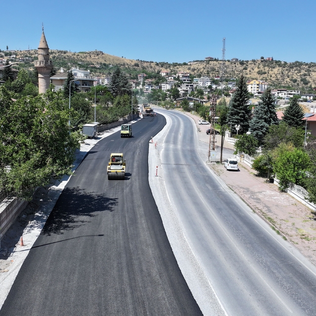 Hacılar'da Kayseri Caddesi'nde ilk etap sona gelindi
