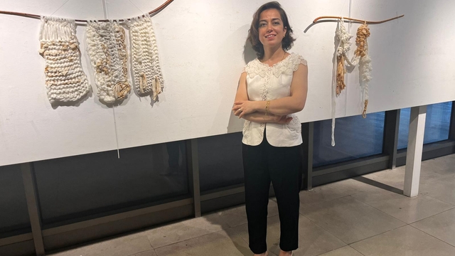 Adana'da atık malzemelerle yapılan örgü çalışmaları sergilendi