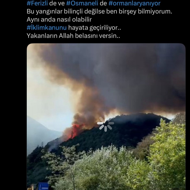 Meclis üyesine yangın paylaşımı nedeniyle gözaltı