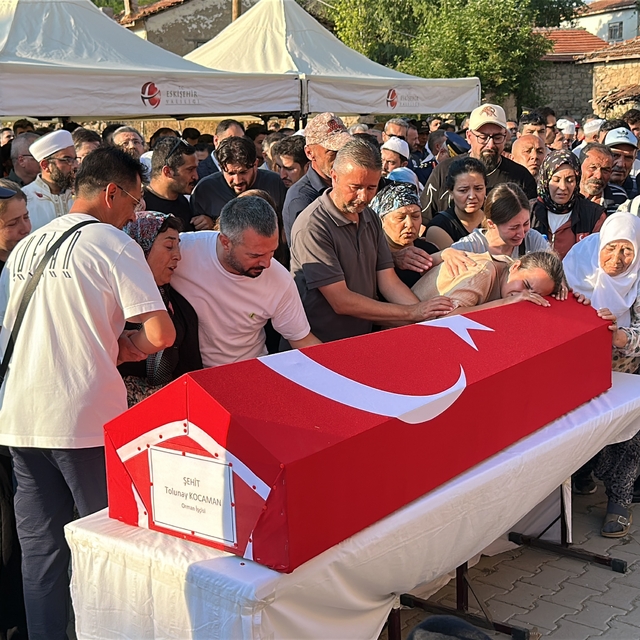 Şehit orman işçisi Kocaman, Eskişehir'de son yolculuğuna uğurlandı