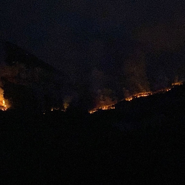 Karabük'te orman yangınlarına müdahale sürdürülüyor; 14 köyden 1006 kişi ta...