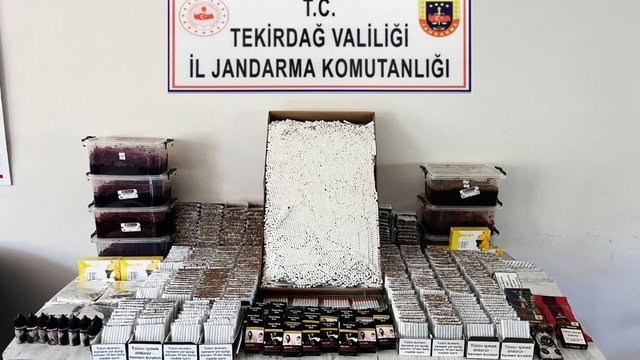 Tekirdağ'da 162 bin makaron ele geçirildi