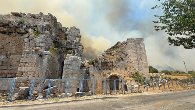 Antalya'da 3 orman yangın kontrol altında, 2'sine müdahale sürüyor (5)