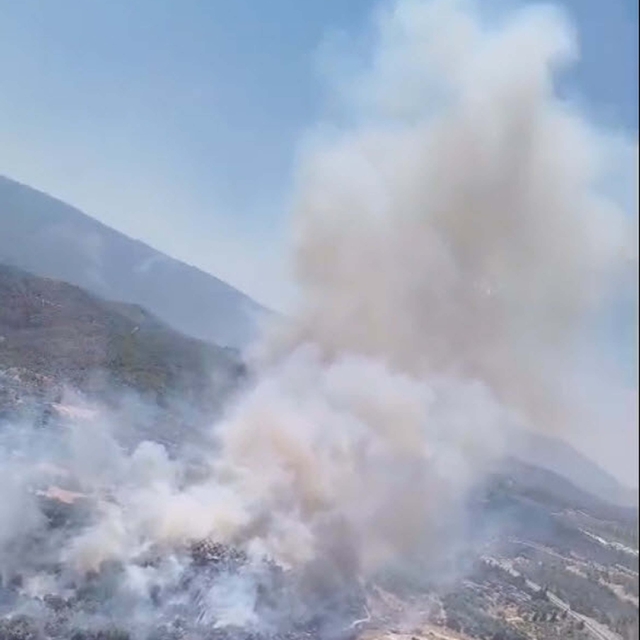 Muğla'da tarım arazisinde yangın