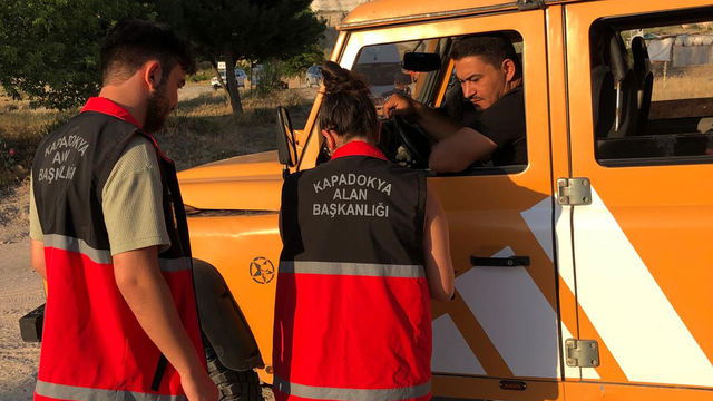 Kapadokya'da izinsiz faaliyet gösteren arazi araçlarına yönelik denetimler artırıldı