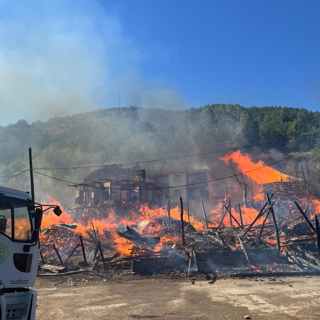 Bartın'da 2 ev ve 2 samanlık yandı; 9 köydeki anız yangını söndürüldü