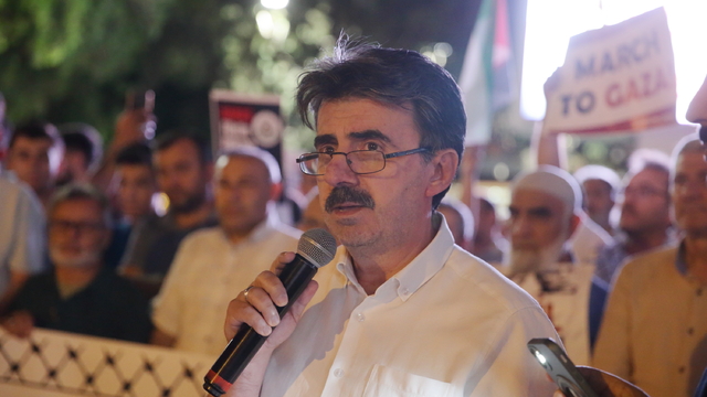 İsrail'in Filistin'e uyguladığı abluka Çorum'da protesto edildi