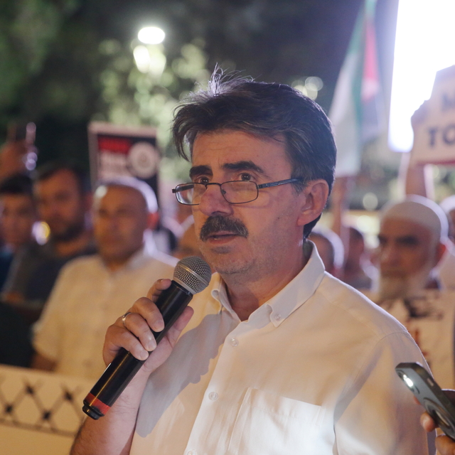 İsrail'in Filistin'e uyguladığı abluka Çorum'da protesto edildi