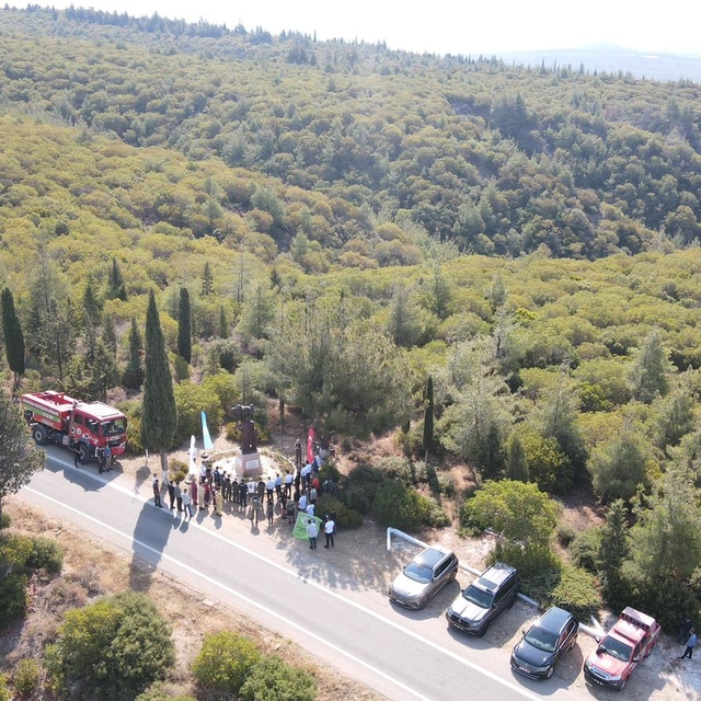 Çanakkale'de orman yangını şehidi Orman Bölge Müdürü Talat Göktepe anıldı