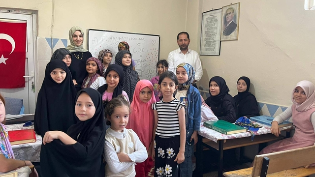 Sason'da yaz Kur'an kurslarına ziyaret