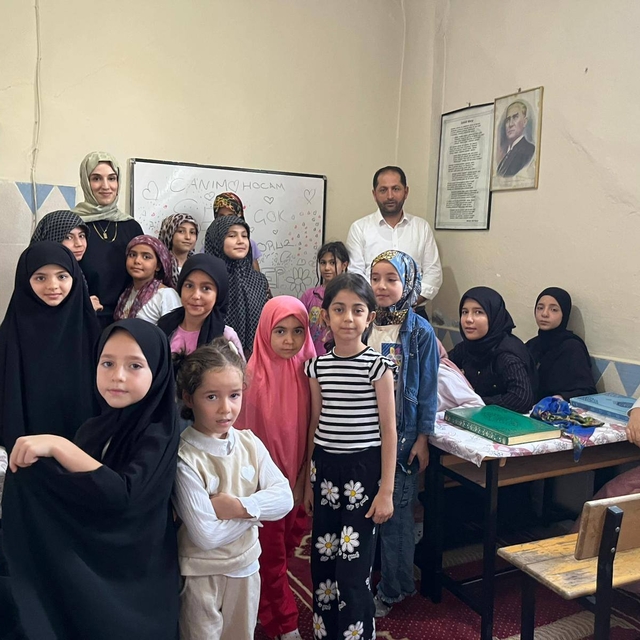 Sason'da yaz Kur'an kurslarına ziyaret