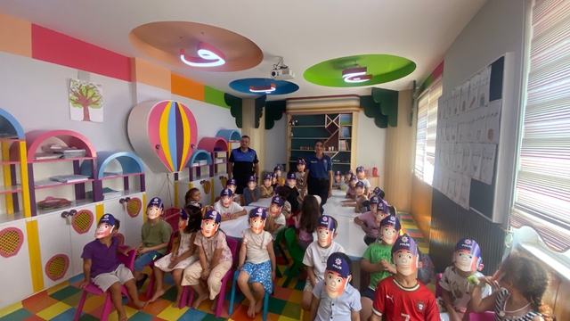 Anamur'da Kur'an kursu öğrencilerine trafik eğitimi verildi