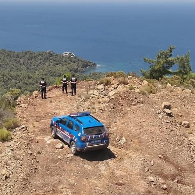 Datça'da orman yangınlarına karşı nöbet