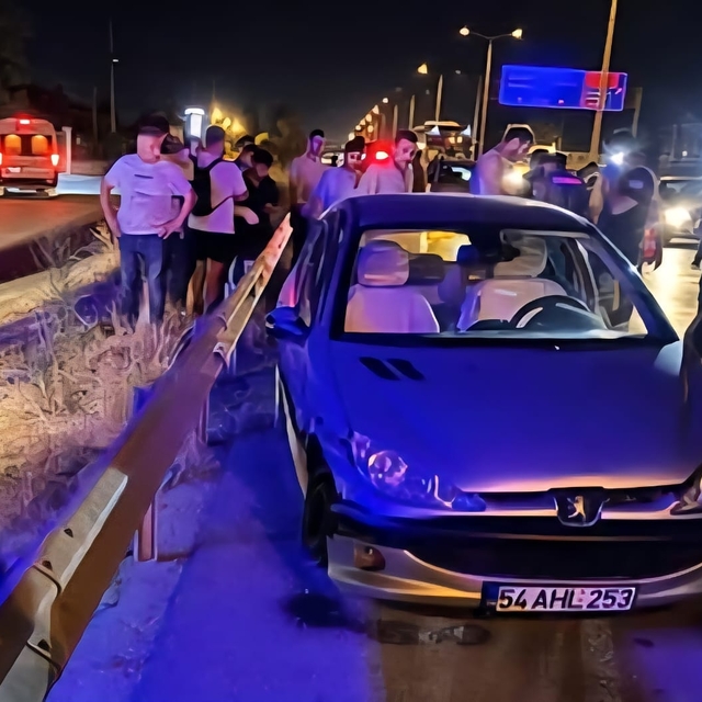 Bariyerlere çarpan otomobilin sürücüsü öldü