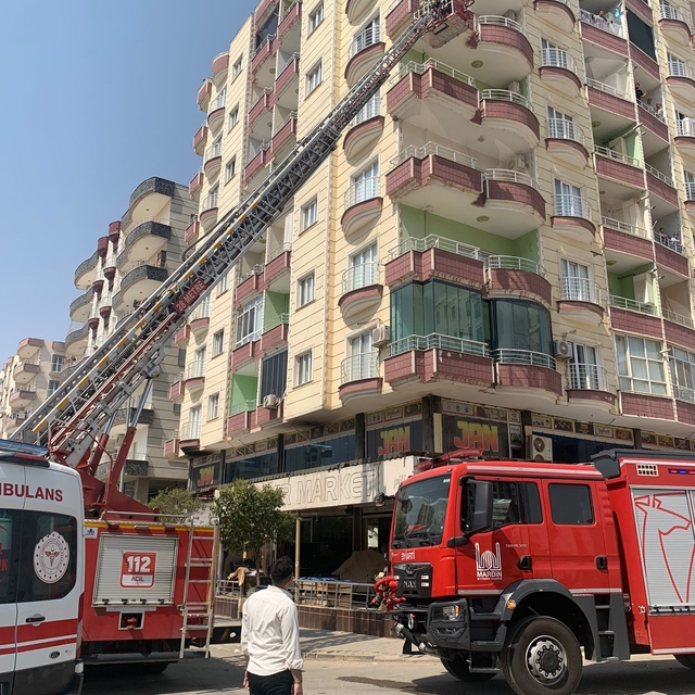 Kızıltepe'de evde çıkan yangın söndürüldü