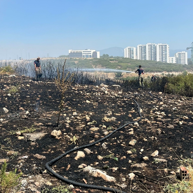 İzmir'de orman yangını kontrol altına alındı (2)