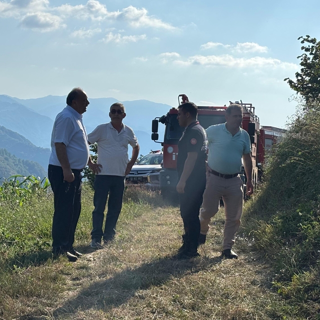 Samsun'da ormanlık alanda çıkan yangın büyümeden söndürüldü