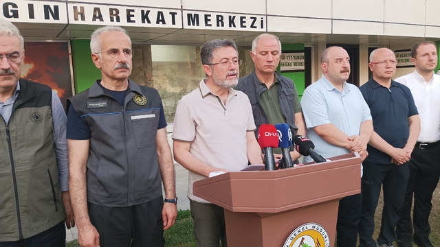 Bursa'daki yangın bölgesi dronla görüntülendi (14)