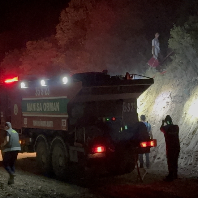 Manisa'da orman yangını büyümeden söndürüldü