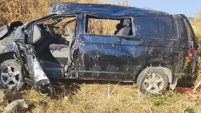 Kırklareli'nde panelvanın devrilmesi sonucu 1 kişi öldü, 6 kişi yaralandı