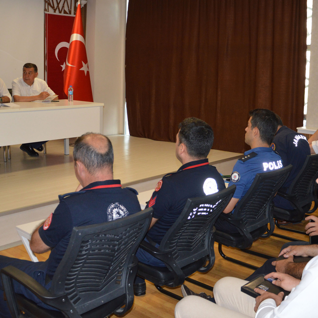 Havza'da yangınlar ile mücadele toplantısı yapıldı