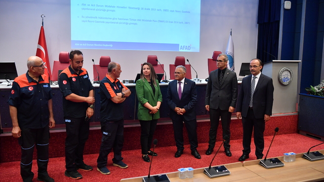 Kayseri'de belediye personellerine AFAD eğitim verdi