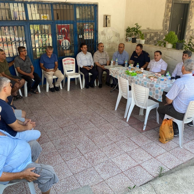 Anamur Kaymakamı Kemal Duru mahalle ziyaretlerini sürdürdü