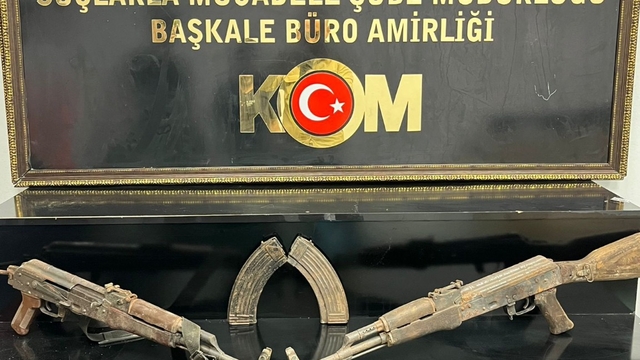 Van'da kaçakçılık operasyonlarında uzun namlulu silah ele geçirildi